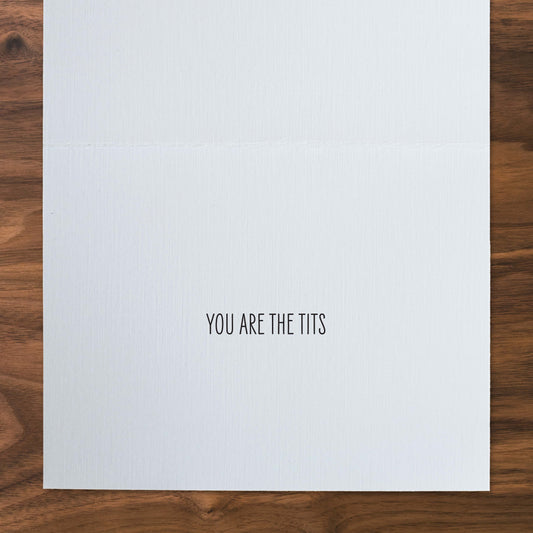 you are the tits (interior text)