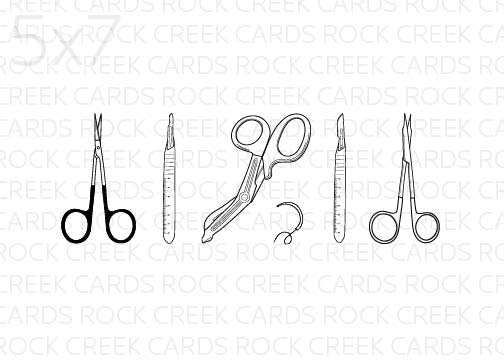 surgical instruments print - personalization available