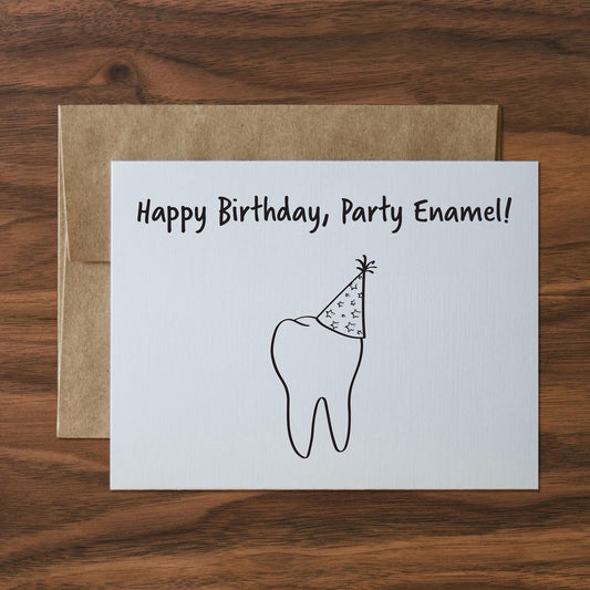 happy birthday, party enamel