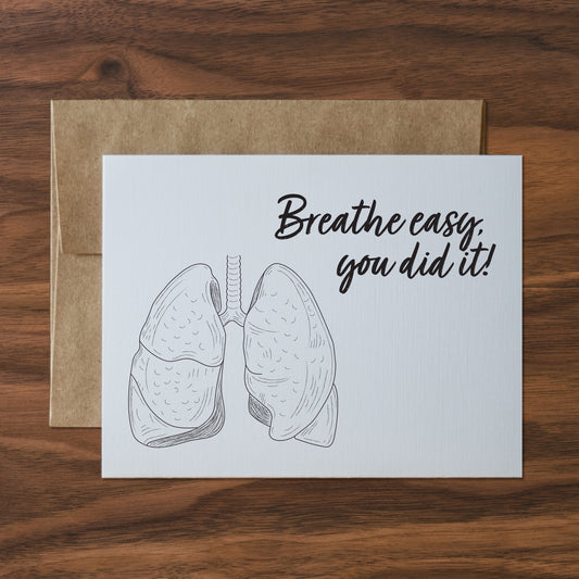 breathe easy, you did it