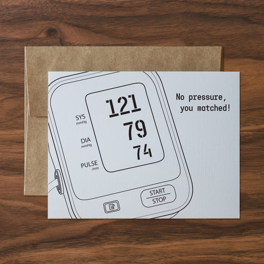 no pressure, you matched